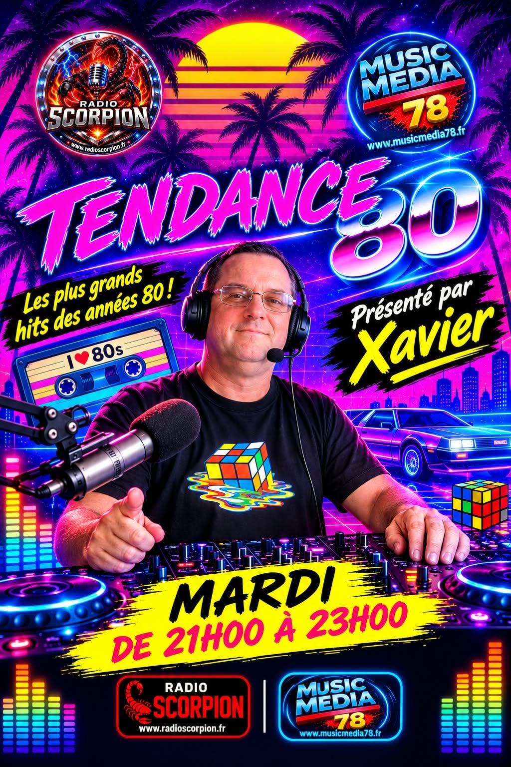 tendance 80 avec Xavier